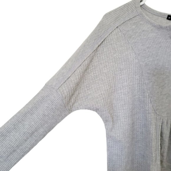 GIBSON Look NWOT Babydoll long sleeve sweater,  waffle fabric - Picture 3 of 5